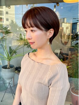 フルール(hair place Fleur)の写真/お顔立ちに合ったベストバランスなStyleをご提供◇あなたの魅力が引き立つ"大人かわいいショートヘア"に―*