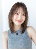 韓国風レイヤーカット髪質改善ダブルカラー透明感カラー