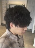 シャドウパーマメンズツーブロック