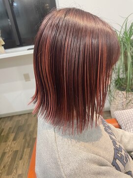 ルッカ(RUKKA hair studio) ピンクハイライト