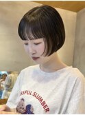 ボブミニボブショートショートボブぱっつん前髪