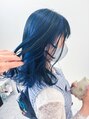 アントワープヘアーリノ(Antwerp hair lino) インナー×ネイビーブルーで、深みと個性を引き立てたスタイル♪