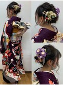 編み込みアレンジ
