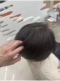 大人の透明感白髪ぼかしカラー