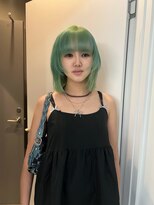 ペレ 渋谷(PELE)&nbsp;くびれヘア/アプリコットオレンジ/夏のヘアアレンジ/渋谷