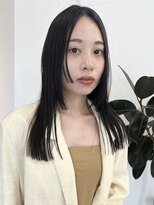 ノード(NODE)&nbsp;栄黒髪垢抜けストレートシルエットヘア