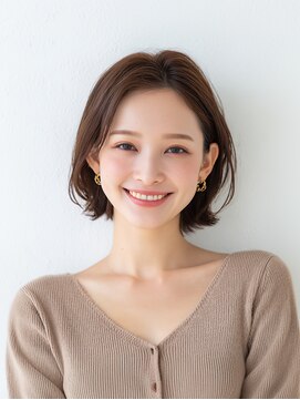 e.m.a プレミアムビューティーサロン 栄駅店(e.m.a PREMIUM BEAUTY SALON) レイヤーカット/イメチェン/外ハネボブ/美髪/ワイドバング/髪型