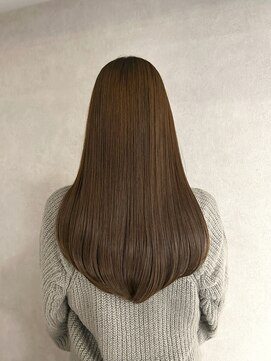 【マロンベージュ×まとまるカット】