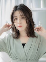 モッズヘア 越谷(mod's hair) くせ毛パーマ風/ミディアムレイヤー/ココアブラウンアッシュg