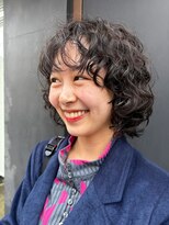 トオ(TOH) ショートパーマナチュラルパーマ癖毛風パーマくるくるパーマ