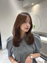 リブランド 銀座(REBRAND)&nbsp;ふんわりミディアムレイヤー/シナモンベージュカラー