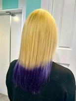 マティーナ ヘアー 池袋(Matina hair)&nbsp;【イエロー　パープルグラデーション】池袋美容室