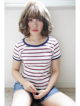 ロロネー 梅田(Lolonois) 【Lolonois梅田】イノセントカラーボブ（藤岡なおき）