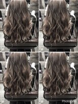 トルネード(TORNADO)&nbsp;外国人風ロング ハイライトグラデーション グレージュ