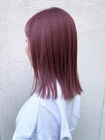 グロウミドル(GROW middle)&nbsp;ツヤ感が可愛い！ピンクラベンダー切りっぱなしボブ 天野利香