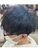 スパイラルパーマ×マッシュ