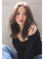 ブラン 広島本通(Blanc)&nbsp;【Blanc】グレージュカラー こなれヘア9317