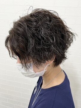 アールプラスヘアサロン(ar+ hair salon) メンズハイライト×ツイストスパイラルショート