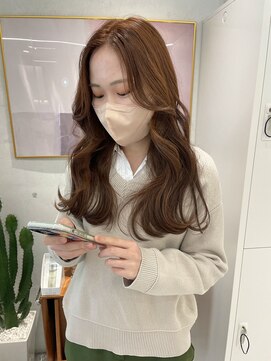 ローウェ 渋谷(Louwe) 透明感なオレンジブラウン《misaki》