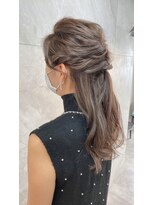 ドゥマン(Demain)&nbsp;【結婚式　お呼ばれセット】ハーフアップタイル　ブライダル