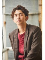 クレスト 近江八幡店(CREST) マッシュツーブロックメンズパーママッシュウルフメンズカット