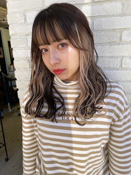 ロンド レア 天神大名店(Lond Le’a) インナーカラー/ケアブリーチ/ミルクティー/天神/大名/赤坂