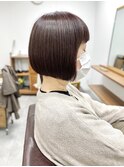 くびレイヤーグレーベージュニュアンスカラー白髪染め白髪ぼかし