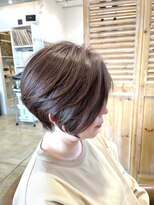 ボタニカル(BOTANICAL) 大人ボブひし形ショートカットココアブラウンカラー