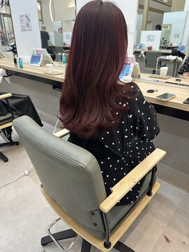 カイノ イオンモール橿原店(KAINO) チェリーピンク/ブリーチ無し透明感カラー