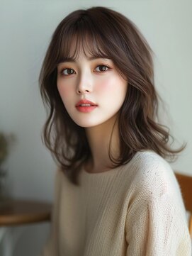 アルトリスト(Altruist Aging×HAIR&SPA) ★ダークアッシュ大人ガーリーボブ着物ミディアムレイヤーカット