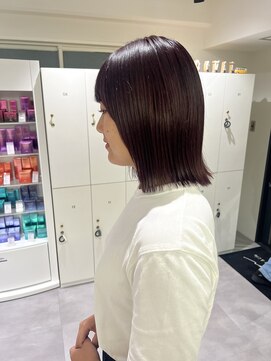 オーシャン(Ocean) 【OceanHair&Life田中愛梨】10代20代カシスレッド/切りっぱなし