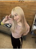 ピンクからブロンドに!(この冬オススメハイトーンカラー!)