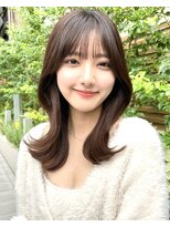 ミラリー トウキョウ(Mirareee Tokyo) 20代30代40代◎前髪パーマ韓国風巻きくすみベージュお団子ヘア