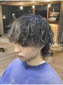 沖縄メンズ波巻きウルフパーマ