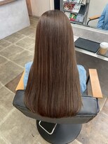 ビスクヘアデザイン(bisq hair design)&nbsp;髪質改善カラー　艶カラー　ブラウンカラー　ミディアム