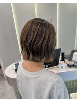 ロンドリゼル 札幌(Lond RiseL) オリーブグレー/前髪/ボブ/マロンベージュ/レイヤーカット/小顔