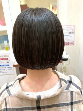 丸顔絶壁解消レイヤーボブモテ髪ショートボウブ