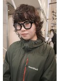 yosuke ブラウンカラーとレイヤーパーマ