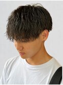 ツイストスパイラルパーマ メンズ ツーブロック マッシュ 20代