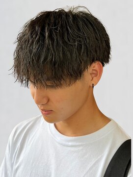 ティアトロアンドリミテバイティアトロ(teatro&limite by teatro) ツイストスパイラルパーマ メンズ ツーブロック マッシュ 20代