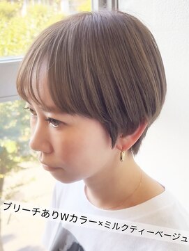 サラジュ 仁川店(SARAJU) 【カラー特化サロン】ブリーチあり×ミルクティーベージュ