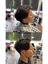 カットクラブロイヤルヴォックス(CUT CLUB ROYALVOX)&nbsp;ラフセンターパートマッシュ×フェード