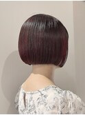 モードなダークレッドボブ☆