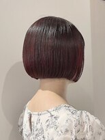 ザザ ZA/ZA 神楽坂&nbsp;モードなダークレッドボブ☆