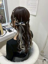 ヘイルジューシー(hail JUICY) リボンハーフアップ