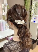ふわふわローポニー【横浜/ヘアセット/結婚式】