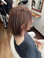 オートクチュールランコントレ(Haute Couture Rencontrer)&nbsp;外ハネ×明るい白髪染め×イヤリングカラー（ブリーチ無し）