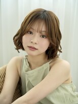 リトル 熊本(little)&nbsp;ふんわりウェーブボブ×ミルクティーベージュ