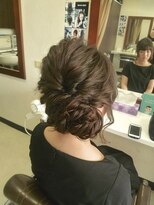 ヘアセットサロンエッジ(Edge)&nbsp;結婚式およばれサイドシニヨン