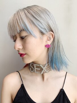 アルバム 銀座(ALBUM GINZA) ストレートボブ_毛先パーマことりベージュ_46454